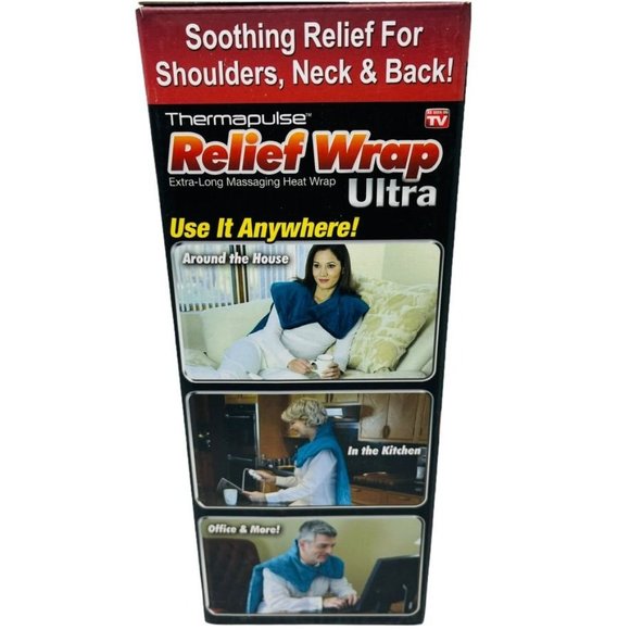 Ontel Thermapulse Relief Wrap Extra-Long Massaging Heat Wrap Ultra - Picture 4 of 9